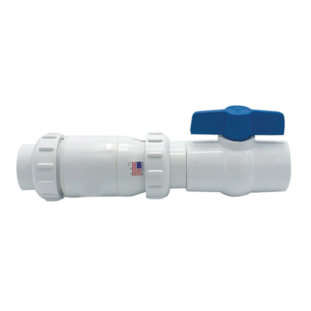 2″ Tru-Union Silent Sewage Ejector Check Valve With Ball Valve