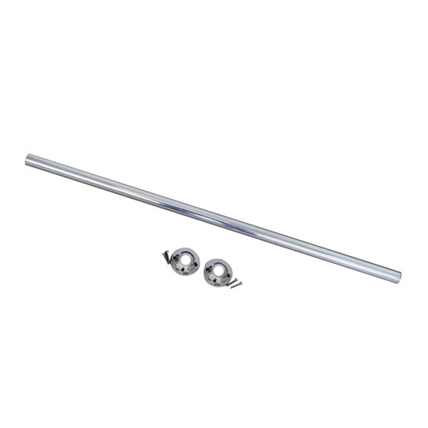 1″ X 5 FT Aluminum Shower Rod With Flanges