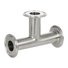 Stainless Steel Sanitary Clamp End Tee