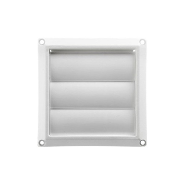 Replacement Louvered White Hood-4″