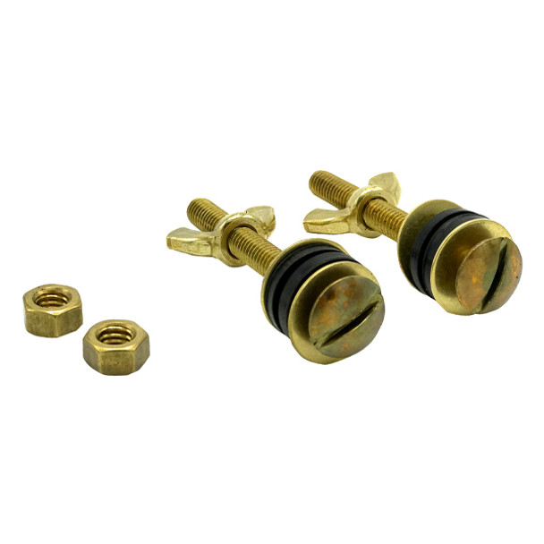 All Brass Tank-to-Bowl Bolts (Pair)