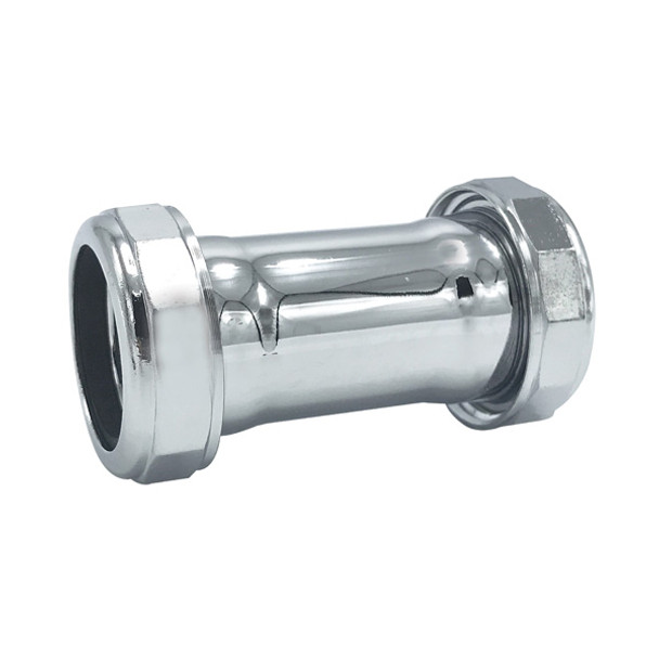 1 1/4″ Chrome-Plated Double Slip Coupling