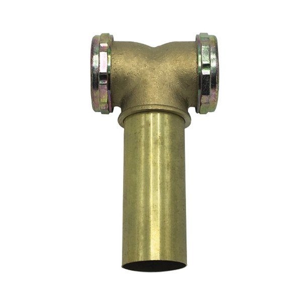 1 1/2″ Rough Brass Twin Ell