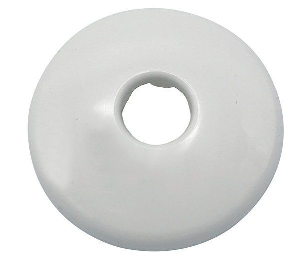 5/8″ OD White Plastic Low Escutcheon