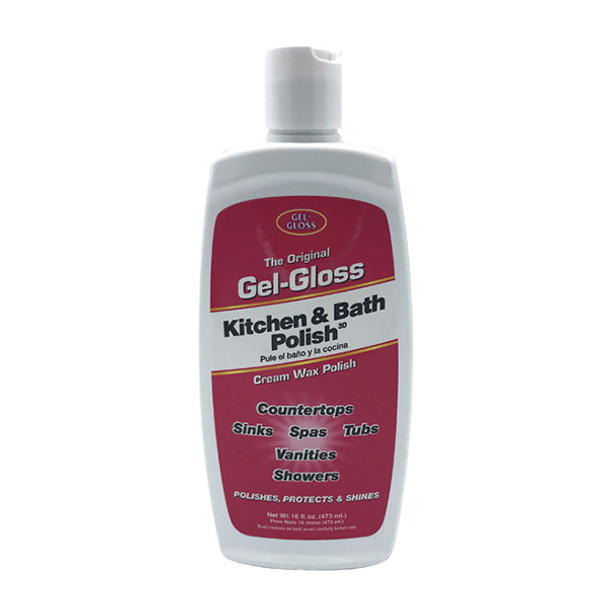 “Gel-Gloss” Fiberglass & Marble Cleaner 16 Oz. Liquid