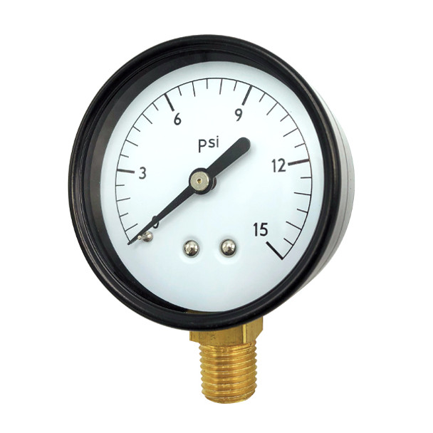 2 1/2″ 15 PSI Pressure Gauge