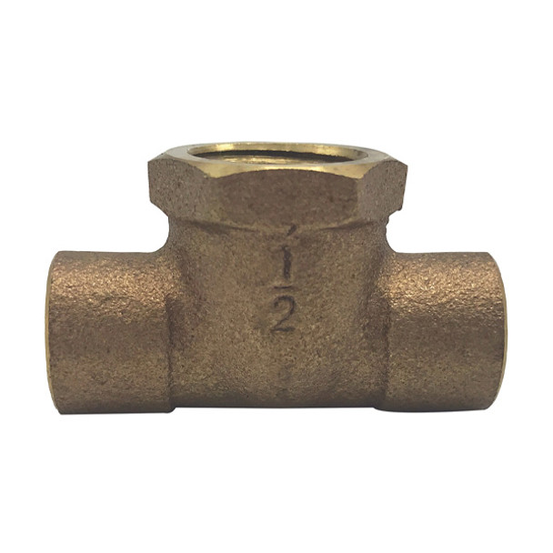 3/4″C X 3/4″C X 1/2″ FIP Cast Brass Adapter Tee