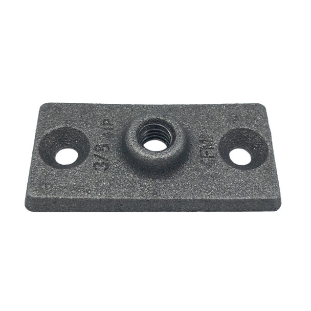 3/8″ Black 3-Hole Ceiling Plate