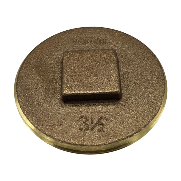3 1/2″ Raised-Head Brass Plug