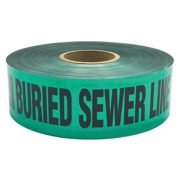 3″ X 1000′ Green Detectable Magnetic Tape