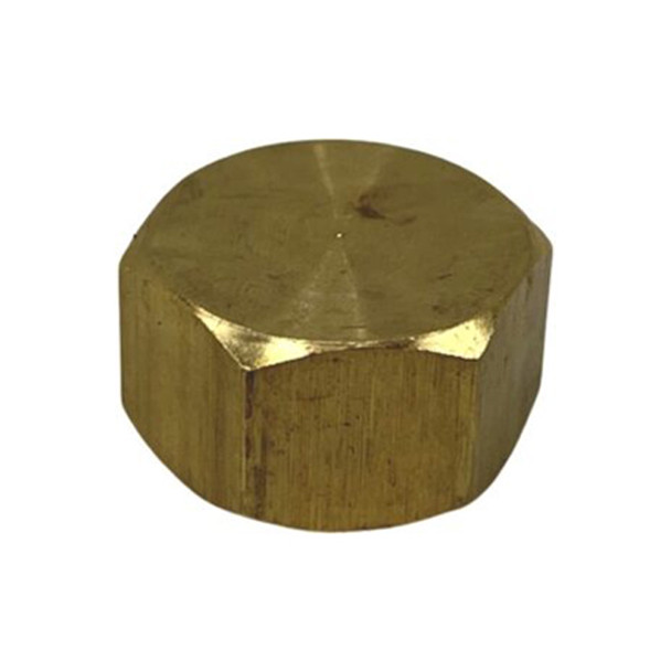 3/8″ #61 Brass Compression Cap (Lead-Free)