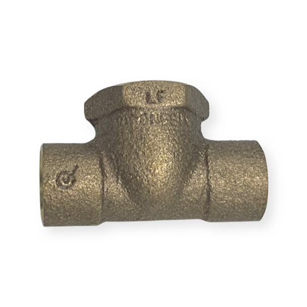 1/2C” X 1/2C” X 1/2″ FIP Cast Brass Adapter Tee (Lead-Free)