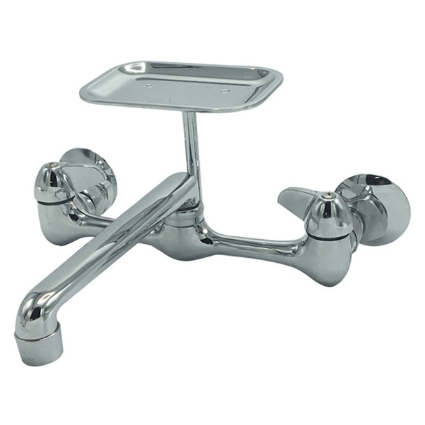 Combination Wall Mount Sink Faucet 8″ (Lead-Free)