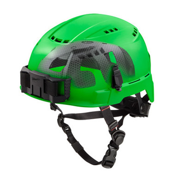 Milwaukee 48-73-1356 BOLT Green Vented Safety Helmet with IMPACT ARMOR Liner (USA) - Type 2, Class C
