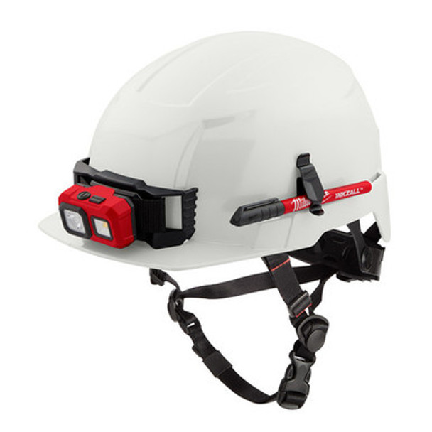Milwaukee 48-73-1321 BOLT White Front Brim Safety Helmet (USA) - Type 2, Class E, Non-Vented