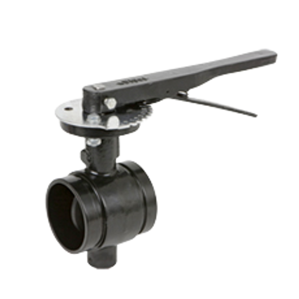 Mechanical 300#  Grooved Butterfly Valve EPDM Lever Operated