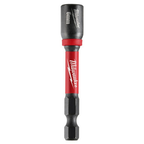 Milwaukee 49-66-4606 SHOCKWAVE Impact Duty 6MM x 2-9/16" Magnetic Nut Driver BULK 10