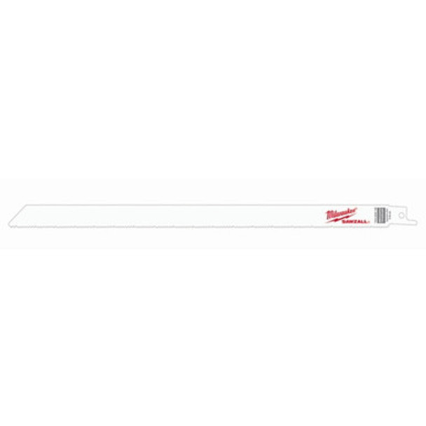 Milwaukee 48-00-5194 12" x 10/14TPI Bi-Metal Super Sawzall Blade