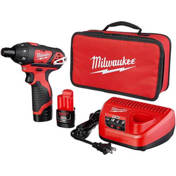 Milwaukee 2401-22 M12 Lithium-Ion 12V 1/4" Hex Screwdriver Kit