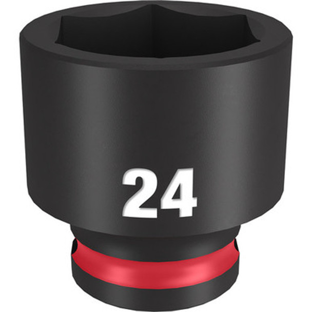 Milwaukee 49-66-6147 SHOCKWAVE Impact Duty 3/8"Drive 24MM Standard 6 Point Socket