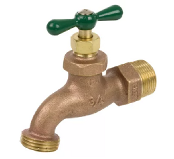 Brass Hose Bibb MIP Inlet