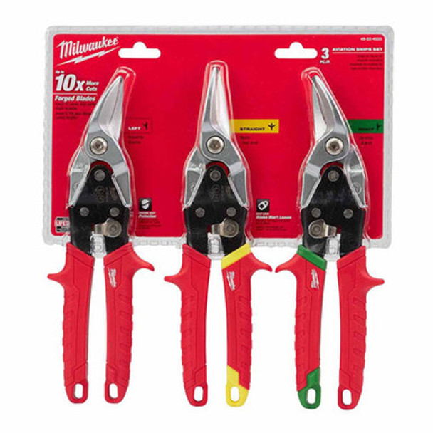 Milwaukee 48-22-4533 3 Piece Aviation Snip Set