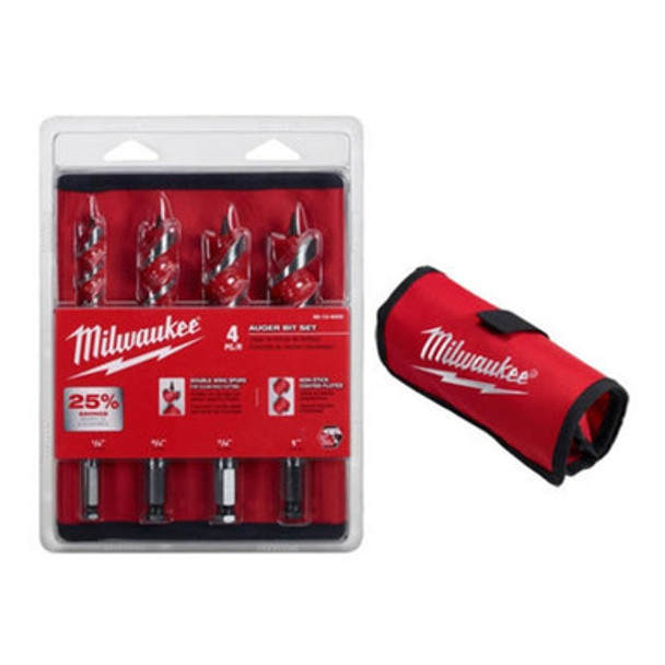 Milwaukee 48-13-4000 4-Piece Auger Bit Set