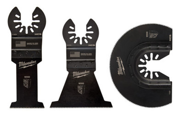 Milwaukee 49-10-9004 Open-Lok 3Pc Wood Cutting Multi-Tool Blade Variety Pack