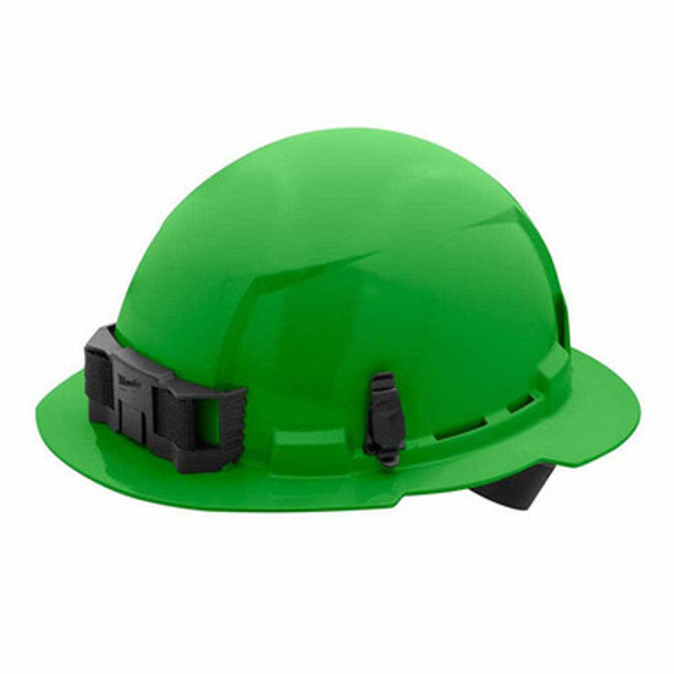 Milwaukee 48-73-1107 Green Full Brim Hard Hat with 4PT Ratcheting Suspension  Type 1 Class E