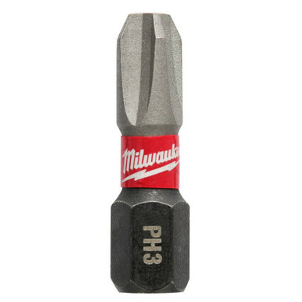 Milwaukee 48-32-4663 SHOCKWAVE 1" PH3 Impact Bit 5PK