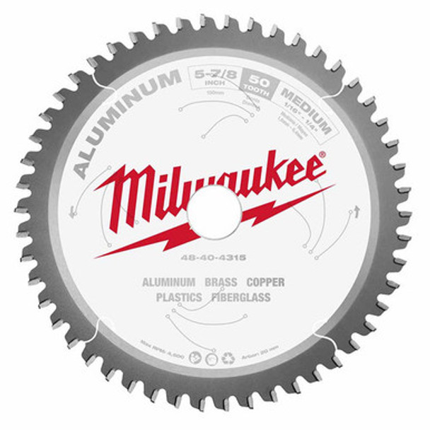 Milwaukee 48-40-4315 5-7/8" 50T ALUMINUM CSB, 20MM