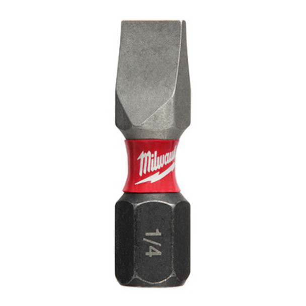 Milwaukee 48-32-4118 SHOCKWAVE Impact Slotted 1/4 in. Insert Bits (25 Pack)