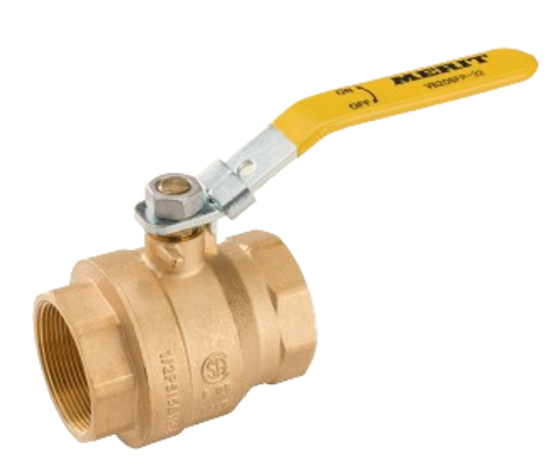 Brass 2-PC 600# NPT Full Port Ball Valve - Leaded