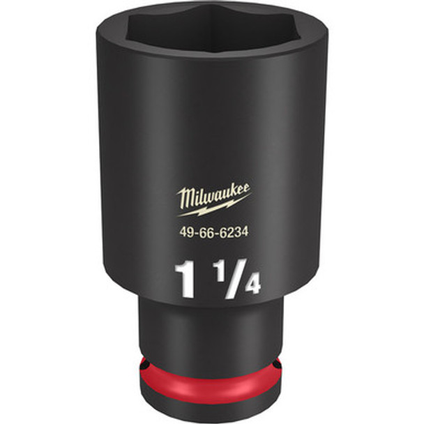 Milwaukee 49-66-6234 SHOCKWAVE Impact Duty 1/2"Drive 1-1/4" Deep 6 Point Socket