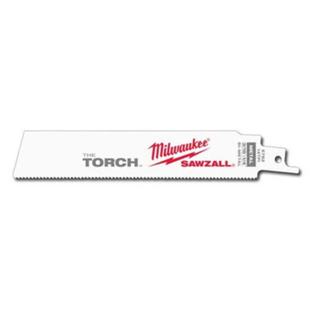 Milwaukee 48-00-5782 6" x 14TPI Super Sawzall Demolition Blade 5-Pack
