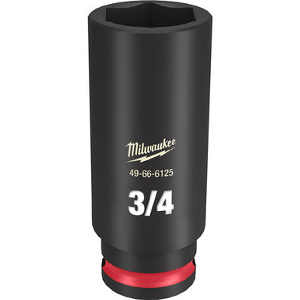 Milwaukee 49-66-6125 SHOCKWAVE Impact Duty 3/8"Drive 3/4" Deep 6 Point Socket