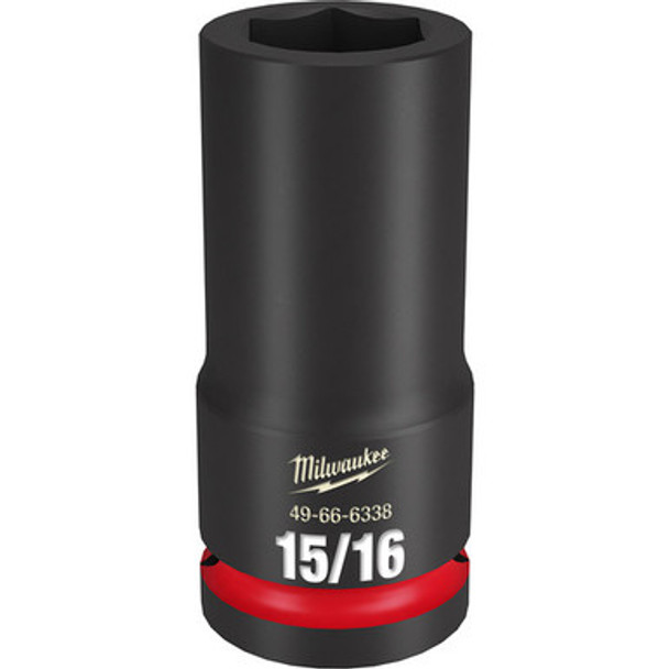Milwaukee 49-66-6338 SHOCKWAVE Impact Duty 3/4"Drive 15/16" Deep 6 Point Socket