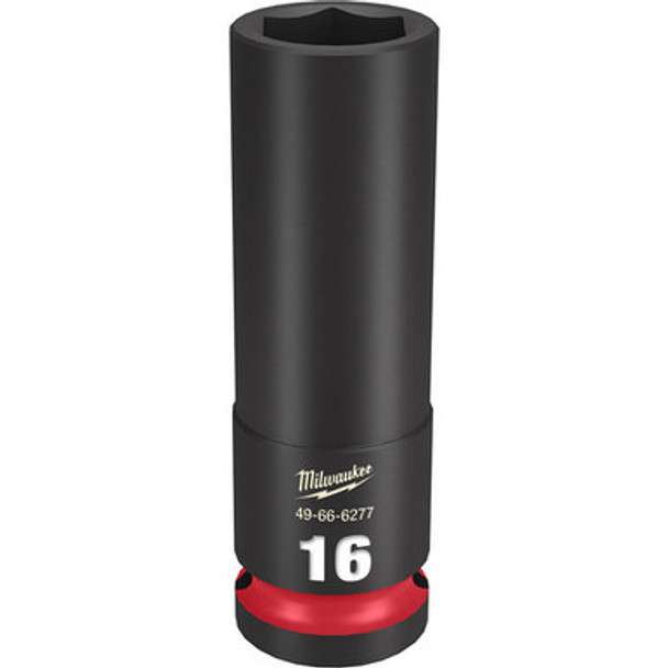 Milwaukee 49-66-6277 SHOCKWAVE Impact Duty 1/2"Drive 16MM Deep 6 Point Socket