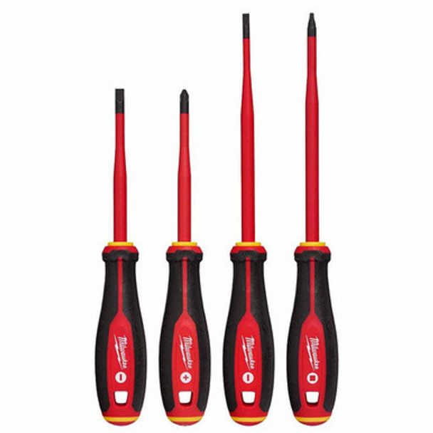 Milwaukee 48-22-2219 4pc 1000V Insulated Slim Tip Screwdriver Set