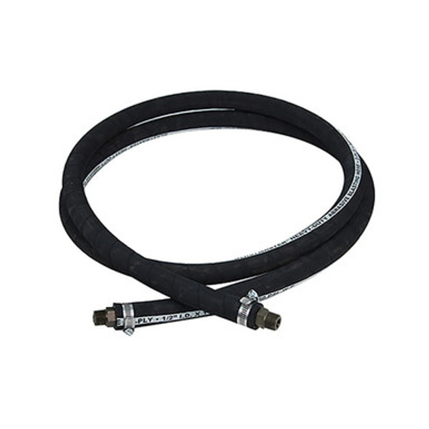 1/2" ID x 25 Ft. Black Heavy-Duty Abrasive Blasting Hose with 10L174