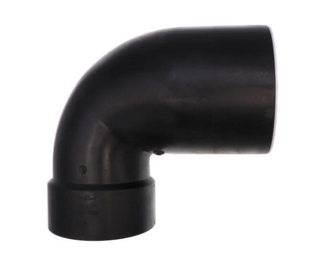 ABS DWV 90 Reducing Closet Street Elbow (HUB x SPG)