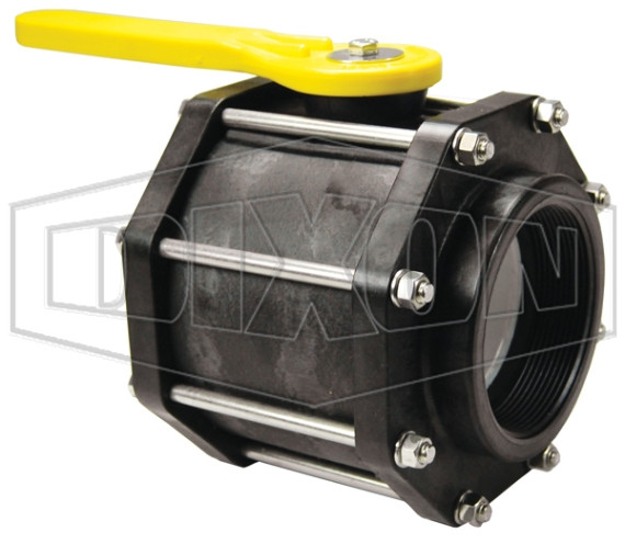 PVFP400 - Polypropylene 8-Bolt Ball Valve