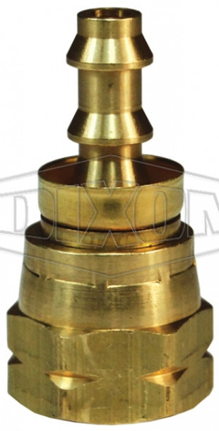 2840610CBC - Female 45° SAE Swivel x Push-on Hose Barb