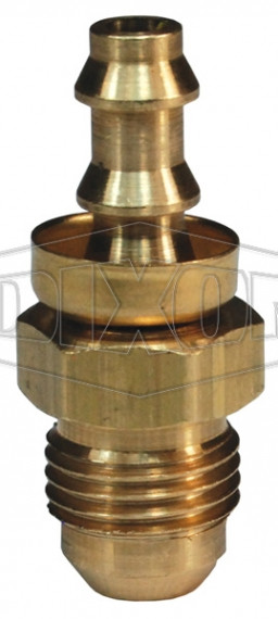 2860812CBC - Male 37° JIC x Push-on Hose Barb