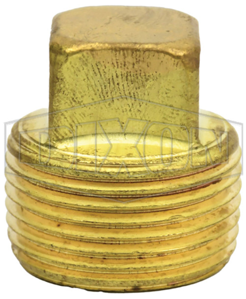2111600C - Lead-Free Brass Square Head Plug SAE Short Standard (PTF) C270