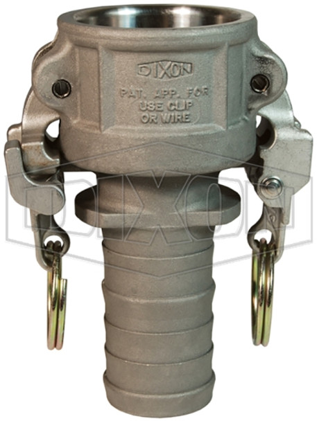 HAC150EZ - EZ Boss-Lock Cam & Groove Hastelloy Type C Coupler x Hose Shank HAC150EZ - EZ Boss-Lock Cam & Groove Hastelloy Type C Coupler x Hose Shank