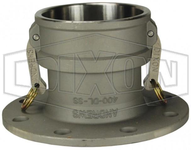600-DL-SS - Dixon Cam & Groove Coupler x 150# Flange 600-DL-SS - Dixon Cam & Groove Coupler x 150# Flange
