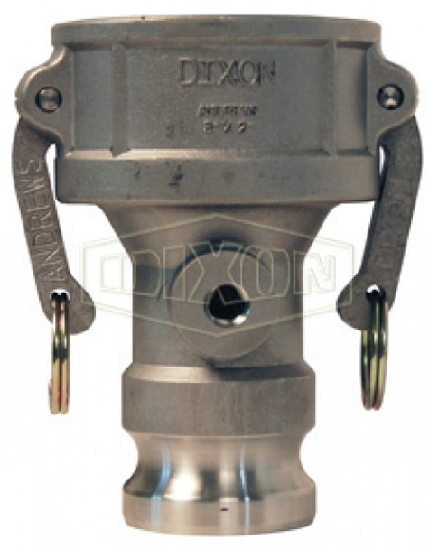 3020DAT50SS - Dixon Cam & Groove Type DA Jump Size Coupler x Adapter with Port