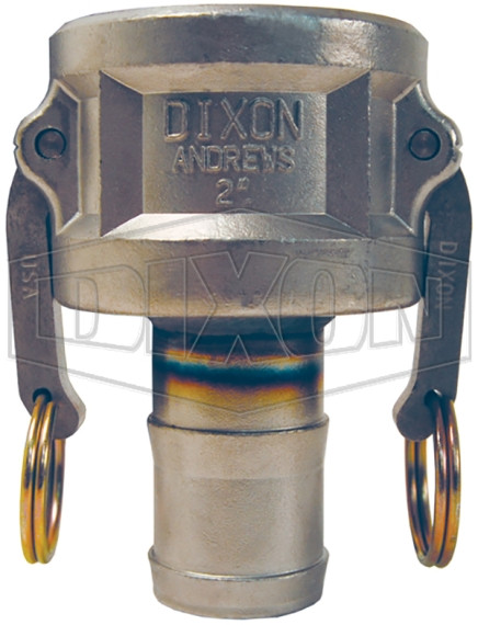 2015-C-SS - Dixon Cam & Groove Type C Jump Size Coupler x Hose Shank