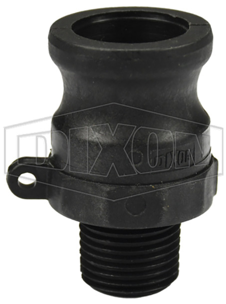PPF50 - Glass-Filled Polypropylene Cam & Groove Type F Adapter x Male NPT
